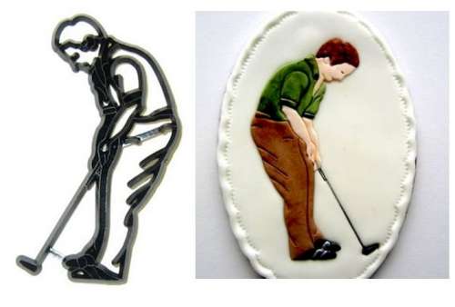 Golfer Patchwork Cutter - Click Image to Close